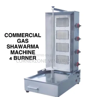 4 Burner Gas Shawarma, Shawarma Machine