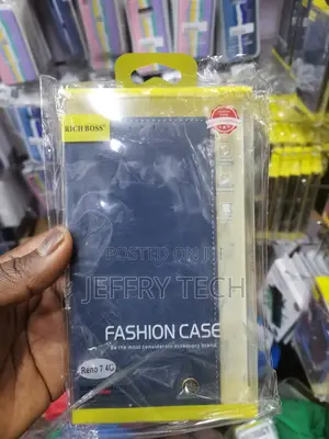 Premium Pu Leather Rich Boss Case for Oppo Reno 7 4g-Blue