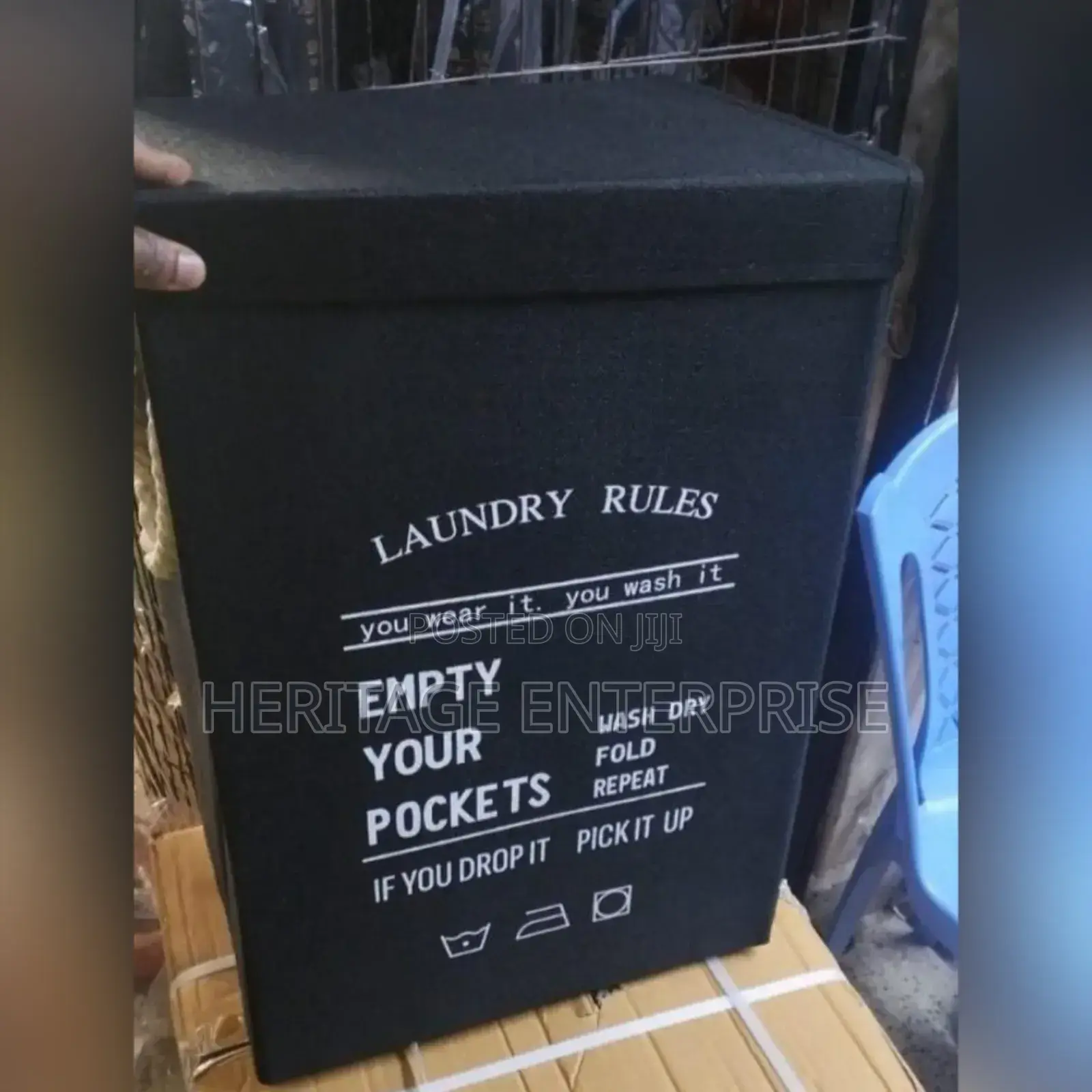 Laundry Basket, Wooven Basket