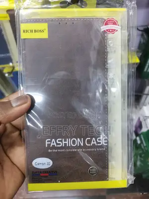 Relaxtoo Richboss Leather Case for Tecno Camon 30 -Brown