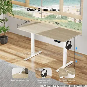 Office Desk: Electronic Height Adjustable Office Desk