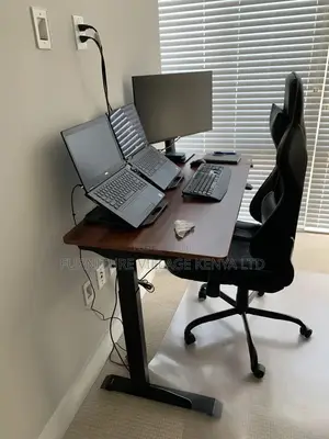 Office Desk: Student Study Sit and Stand Adjustable Desk