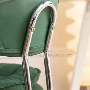 Office Stool: Metal Orange Mid-Back Task Stool