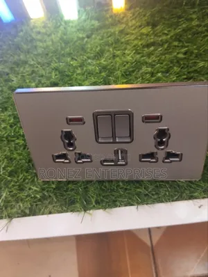Twin Sockets Type C Grey
