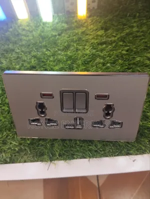 Twin Sockets Type C Grey