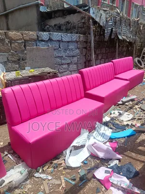 Restaurant Couches, 3 Seater, Pink 