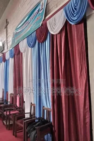 Elegant Generic Church and Home Wall Decor Window Curtains