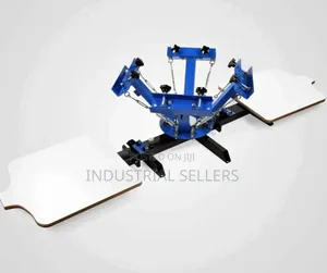 High Quality 4 Color 2 Station Screen Printing Machine