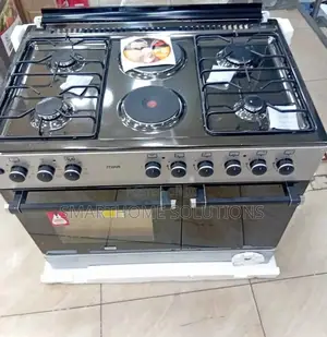 60*90 Mikacooker 4gas Jets/2 Hotplate/ 2 Electric Oven