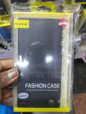 SBMS Richboss Leather Flip Cover for Tecno Spark 20 Pro+