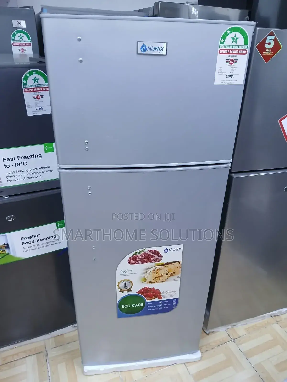 Nunix 210l Double Door Refrigerator