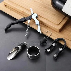 5pcs Stainless Steel Wine Bottle Opener
Contains:
Two Wine