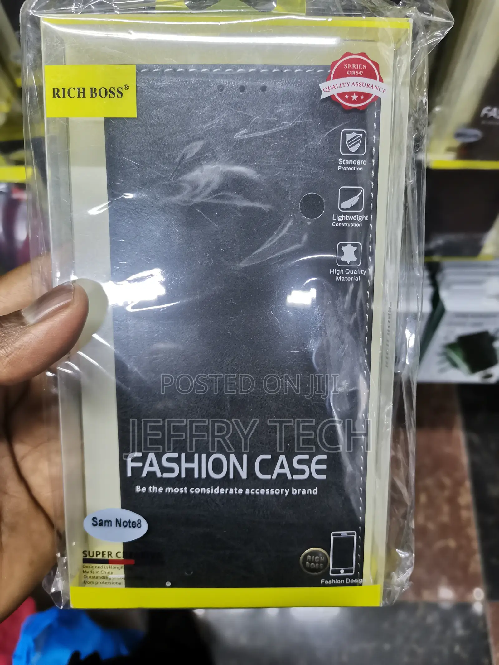 Tabaahi Richboss Leather Flip Case for Samsung Galaxy Note 8