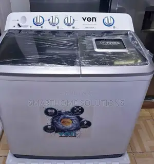 Von 13kg Washing Machine, Twin Tub White