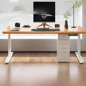 Office Tables:160cm Solid Wood Rectangular Top Standing Desk