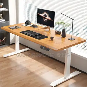 Office Tables:160cm Solid Wood Rectangular Top Standing Desk