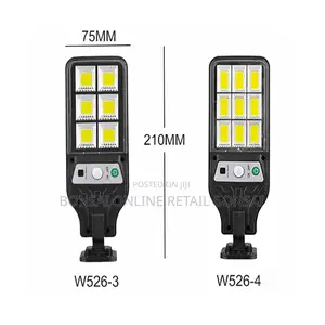 6-Grid Solar Light With Motion Sensor Security Lamp