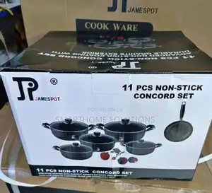 Jamespot J 11pcs Heavy Non-Stick Granite Cooking Pot/Sufuria