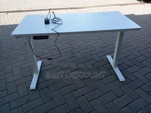 White Electric Desk Adjustable