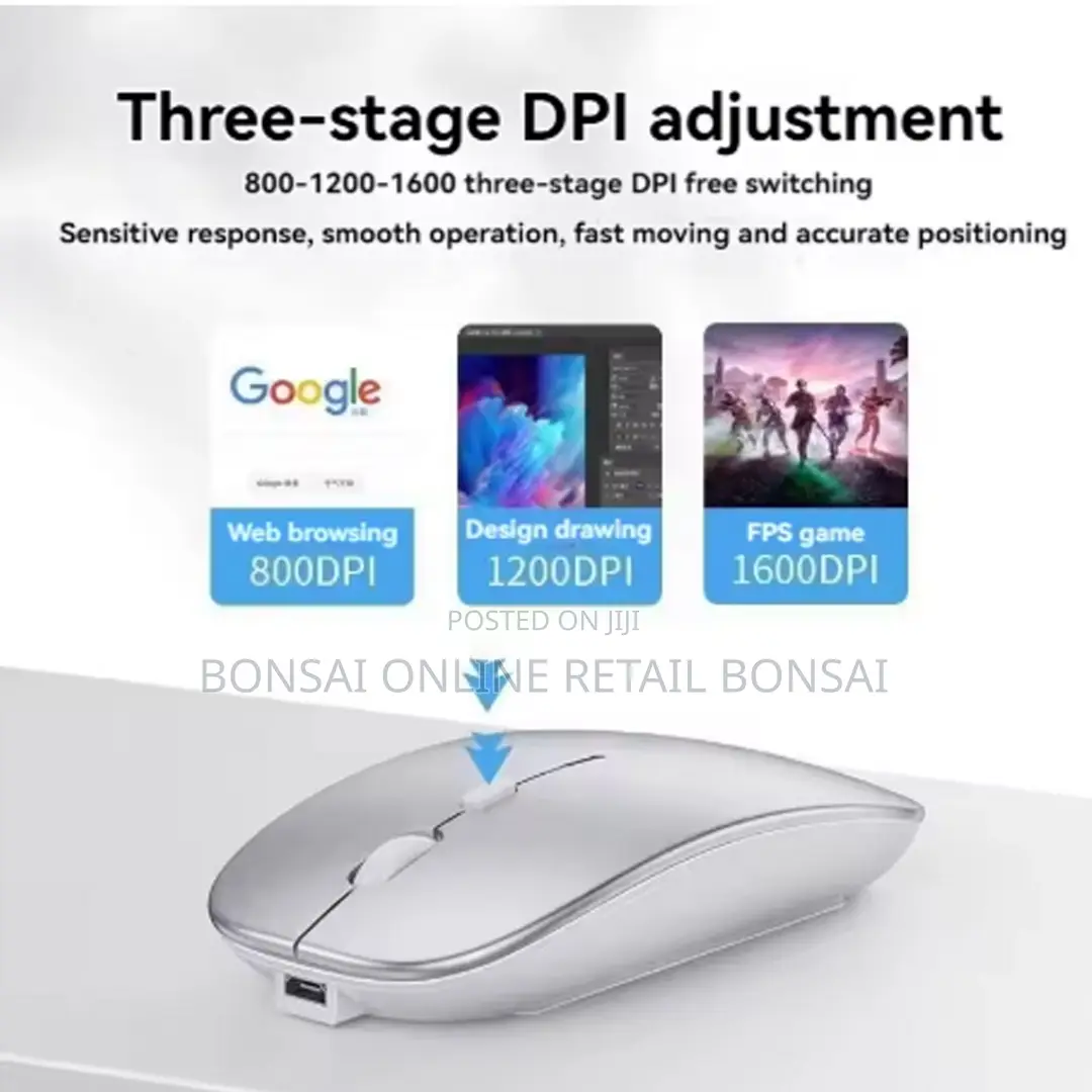 2.4g Silent Click Wireless Bluetooth Mouse Office