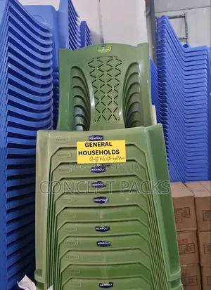 2032 Jungle Green Kenpoly Armless Strong Chairs