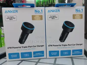 Anker Powerful Triple-Port Car Charger-67w