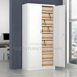 Cabinets:2-Door Iron Frame Cabinet With Variable Shelf