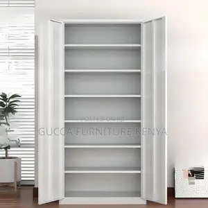 Cabinets:2-Door Iron Frame Cabinet With Variable Shelf