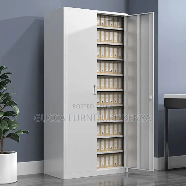 Cabinets:2-Door Iron Frame Cabinet With Variable Shelf