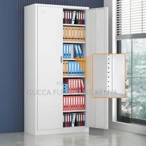 Cabinets:2-Door Iron Frame Cabinet With Variable Shelf