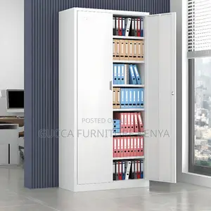 Cabinets:2-Door Iron Frame Cabinet With Variable Shelf