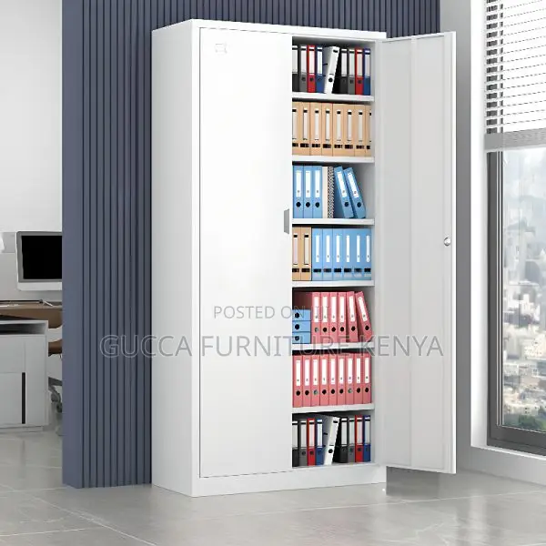 Cabinets:2-Door Iron Frame Cabinet With Variable Shelf