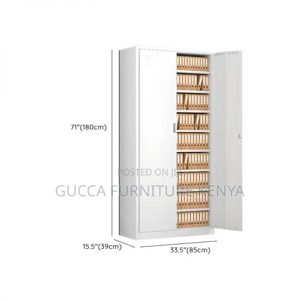 Cabinets:2-Door Iron Frame Cabinet With Variable Shelf