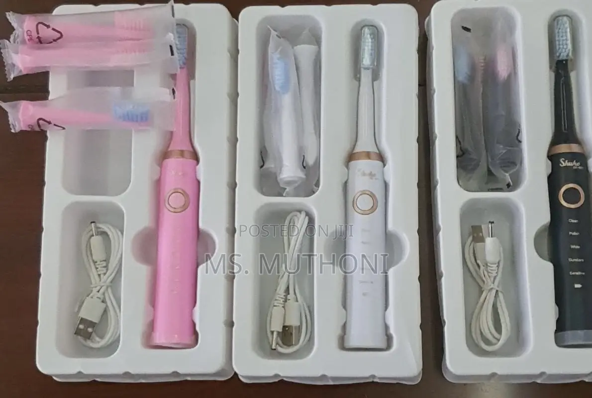 Rechargeable Intelligent Toothbrush With 5 Brushing Options