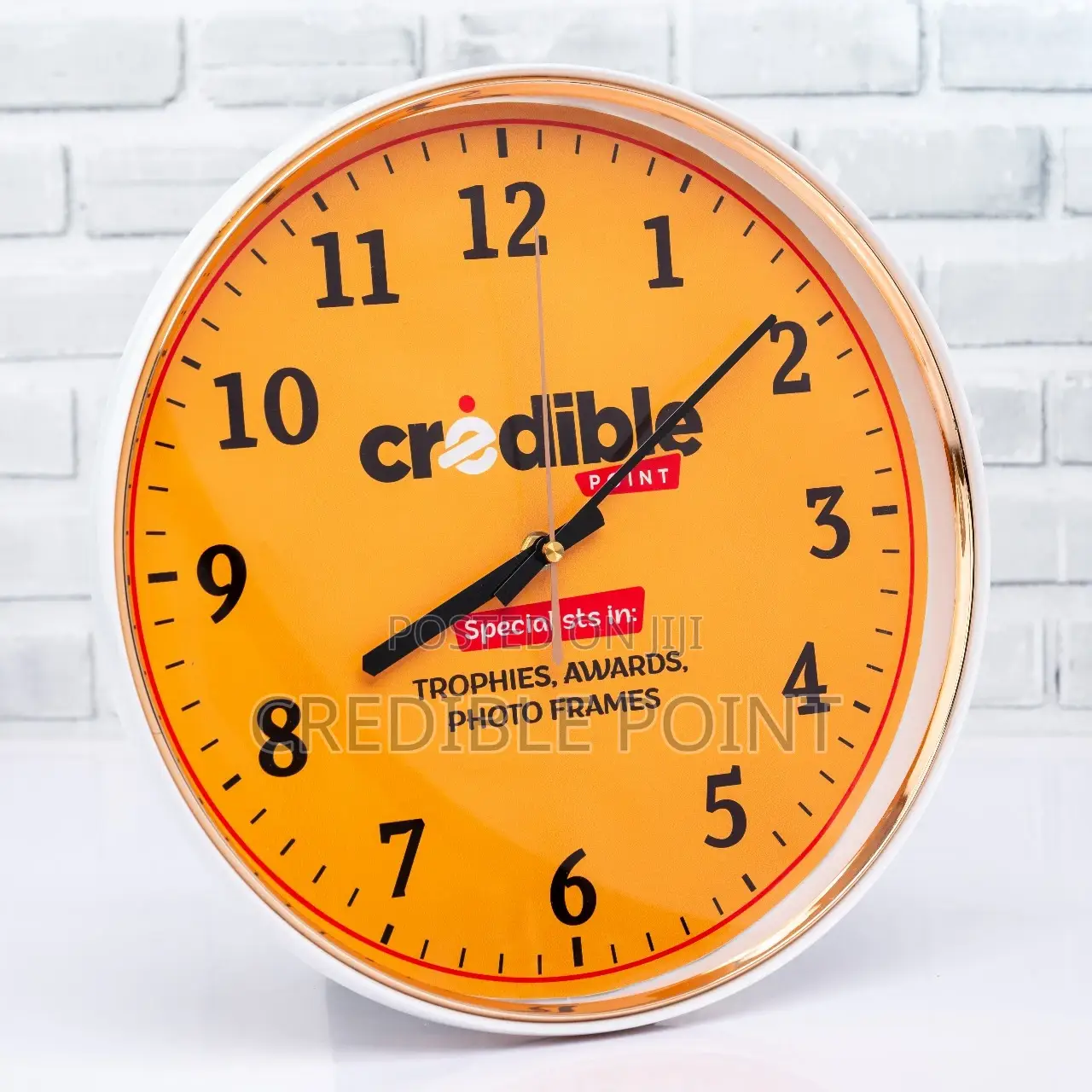 Gold Edged Clock.