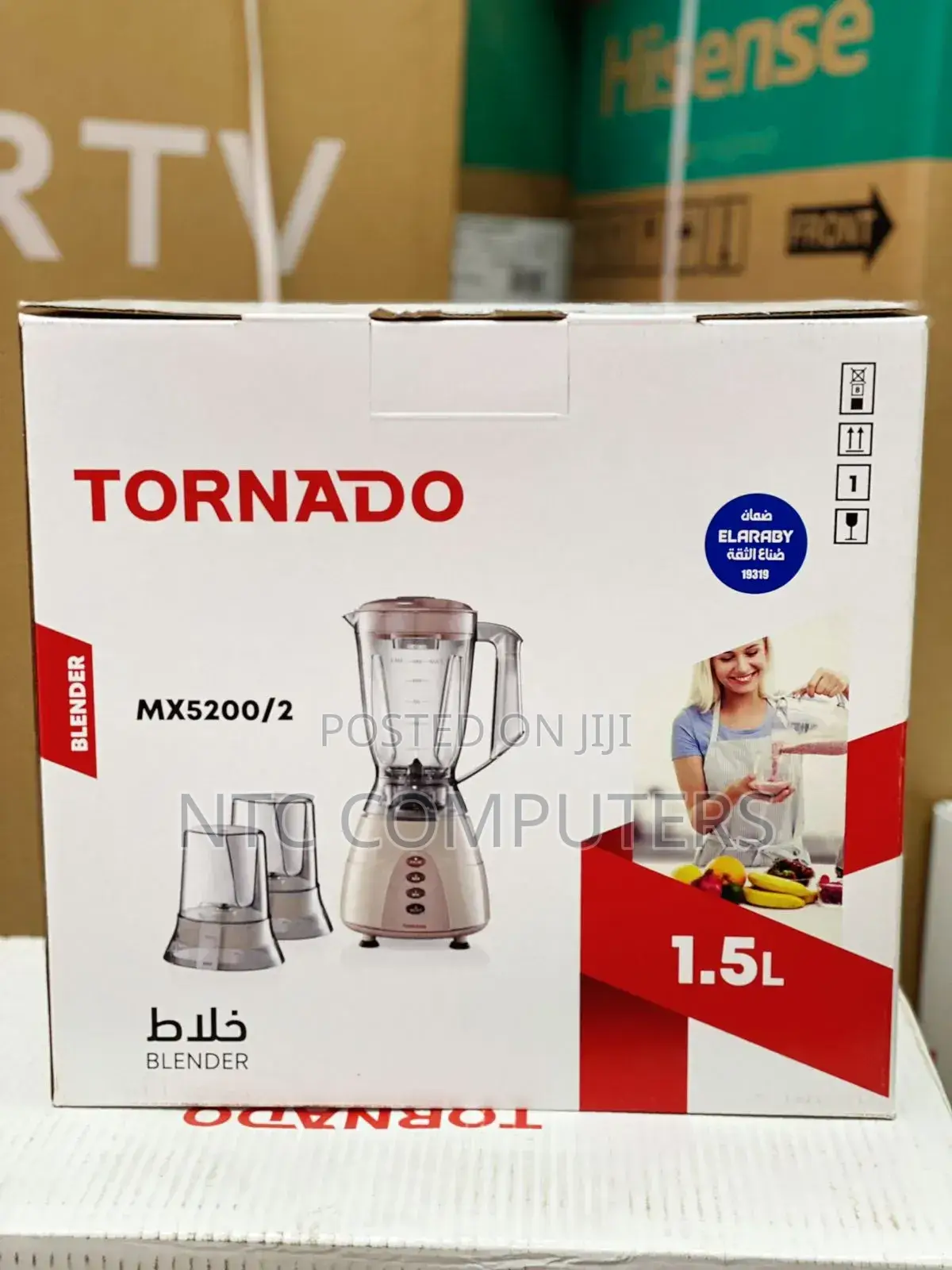 Tornado Food Processor 1000 Watt, 2 Liter Bowl, 1.5