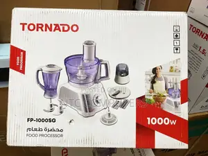 Tornado Food Processor 1000 Watt, 2 Liter Bowl, 1.5