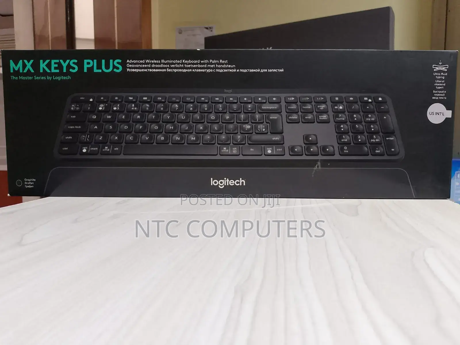 Logitech Mx Keys Plus Bluetooth Illuminated Keyboard With Pa