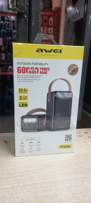 60000mah Fast Charge (22.5w/3.7v)Portable Powerbank (P101k)