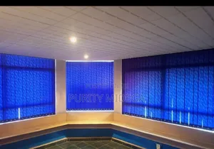 Blue Blackout Vertical Blinds Fabrics