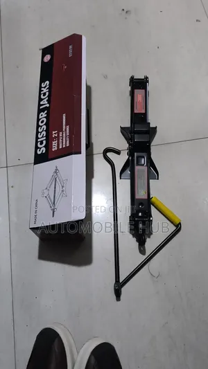 Car Scissor Jack - Heavy Duty 2 Ton Scissor Jack Black