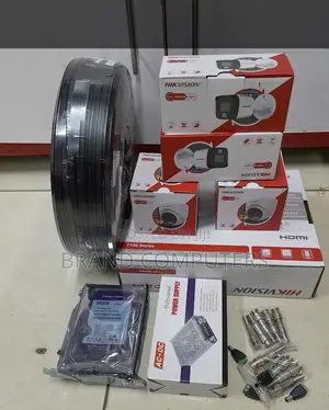 Hikvision 4 CCTV Camera 1080p Full Colored Complete System
