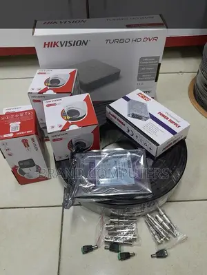 Hikvision 4 Camera CCTV Package Colored With Audio Camera