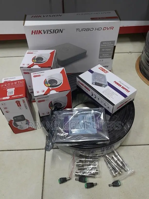 Hikvision 4 Camera CCTV Package Colored With Audio Camera