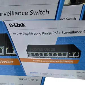 Dlink DGS-F1010p-E 250m 10-Port 1000mbps Switch With 8 Poe