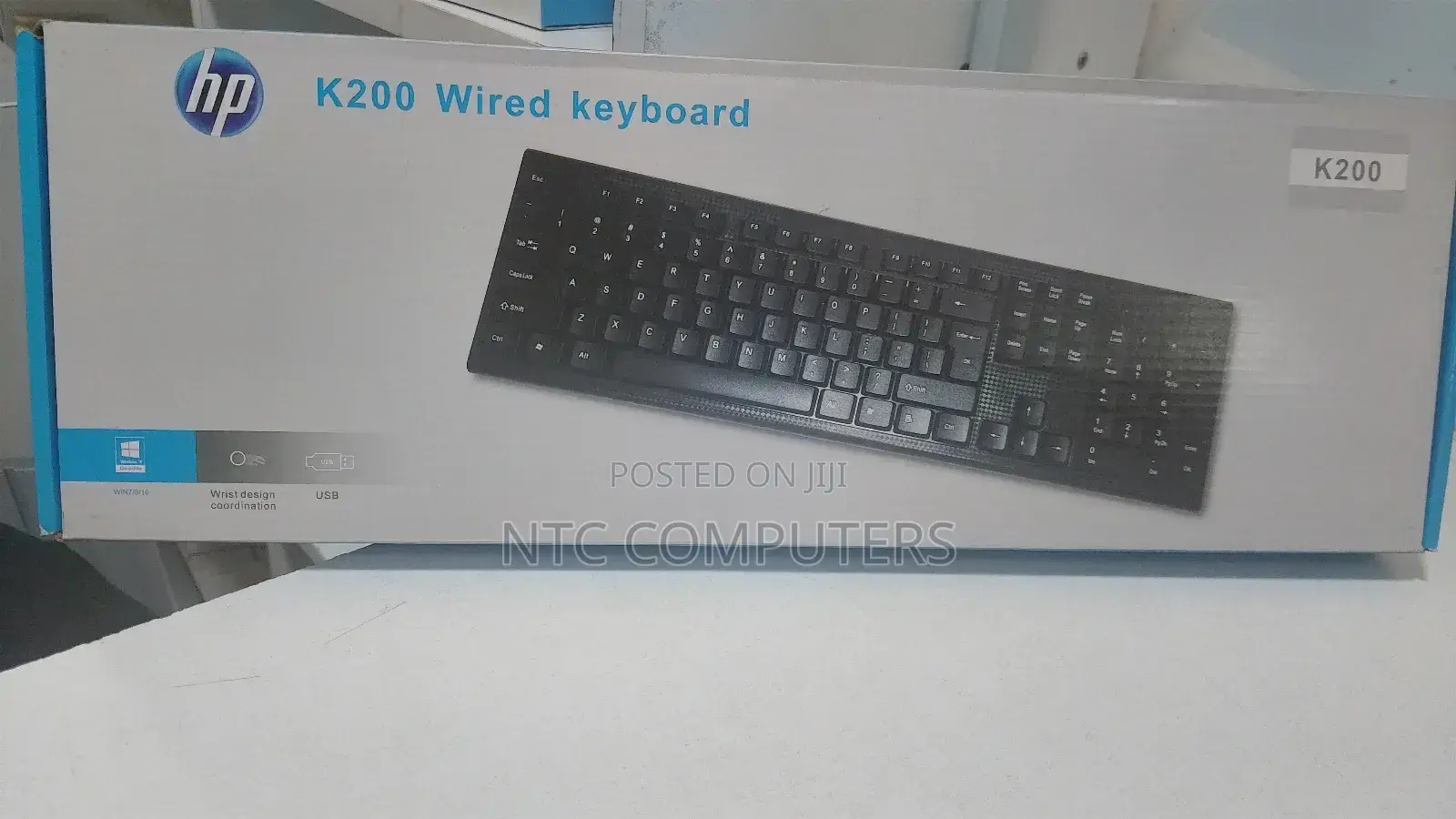 HP USB Keyboard Black - 3cy44pa