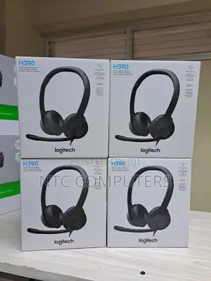 <<Logitech H390 Corded// Headset - Black - Usb