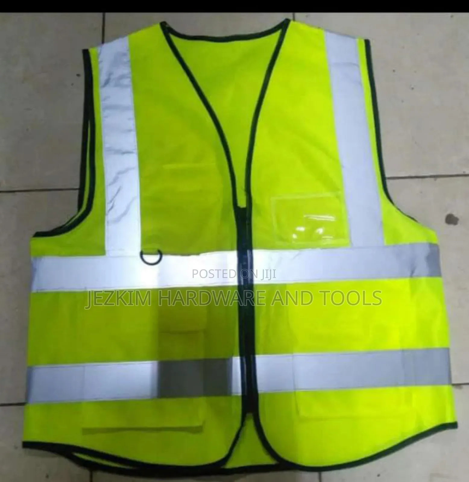 Reflective Jacket With Zip And Pockets