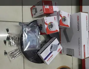 4 Set Hikvision CCTV Coloured 4 Channel Complete Kit+ Audio