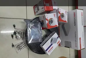 4 Cameras Complete Kit With 4 Coloured Hikvision 1080p CCTV